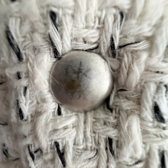 Zara Textured Cream Tweed Long Sleeve Overshirt/Jacket “Shacket” Size M - Picture 11 of 16